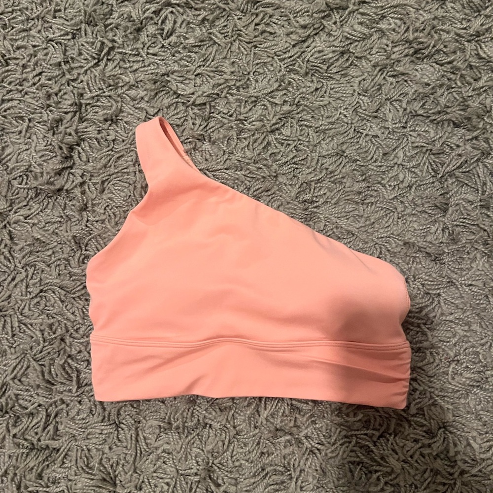 Athleta One-Shoulder Pink Bra